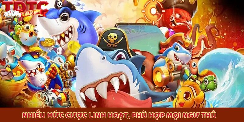 Nhiều mức cược linh hoạt, phù hợp mọi ngư thủ