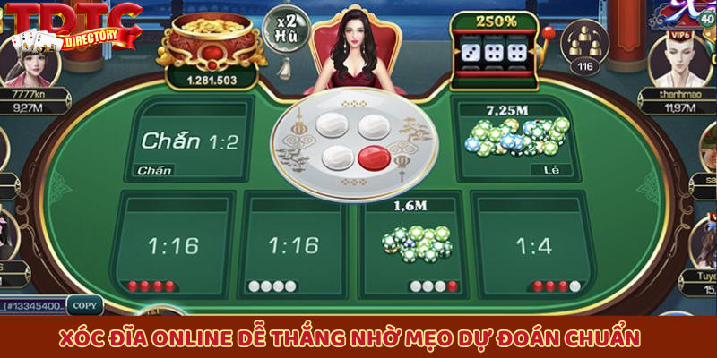 Xóc Đĩa online dễ thắng nhờ mẹo dự đoán chuẩn